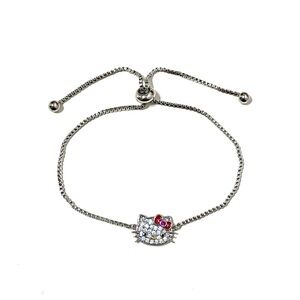 Hello Kitty Official Sanrio CZ Adjustable Bracelet